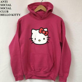 ANTI SOCIAL SOCIAL CLUB アンチソーシャルソーシャルクラブ 長袖 パーカー Hooded Sweatshirt, Hoodie HELLO KITTY サンリオ プルオーバー フーディ コラボ【USED】【古着】【中古】10052576