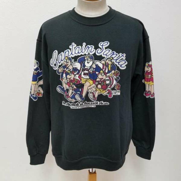 楽天市場 Captainsanta キャプテンサンタ 長袖 トレーナー Sweat Sweatshirt 前後 両袖 キャラクタープリント 長袖 スエット トレーナー Used 古着 中古 ドンドンダウンis