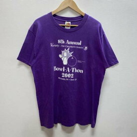 FRUIT OF THE LOOM フルーツオブザルーム 半袖 Tシャツ T Shirt 8th Annual ボーリングプリント ロゴTシャツ【USED】【古着】【中古】10055946