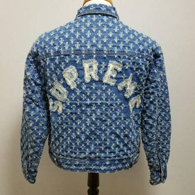 Supreme × Vans シュプリーム × バンズ ジャンパー、ブルゾン ジャケット、上着 Jacket Hole Punch Denim Trucker Jacket ホールパンチ デニム トラッカー ジャケット バックロゴ【USED】【古着】【中古】10055959