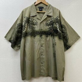 USED 古着 半袖 シャツ、ブラウス Shirt, Blouse no boundaries ビッグサイズ 和柄 龍 ドラゴン アロハ【USED】【古着】【中古】10056322