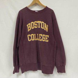 VINTAGE ヴィンテージ 長袖 トレーナー Sweat, Sweatshirt champion チャンピオン REVERSEWEAVE リバースウィーブ 90s後期 90年代 USA製 BOSTON COLLEGE カレッジプリント XL【USED】【古着】【中古】10061567