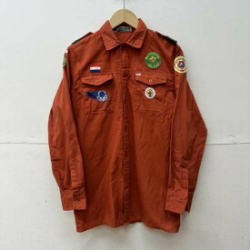 USED/古着 USED古着 長袖 シャツ、ブラウス Shirt, Blouse scout shop ボーイスカウト シャツ ワッペン 176【USED】【古着】【中古】10064246