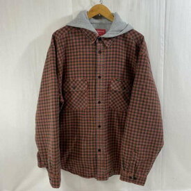 Supreme シュプリーム 長袖 シャツ、ブラウス Shirt, Blouse SUPREME / 2022FW / WEEK10 / Houndstooth Flannel Hooded Shirt / サーマルライナー / フランネルシャツ / XL【USED】【古着】【中古】10068599