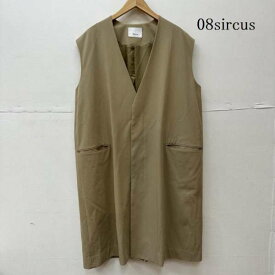 08sircus ゼロエイトサーカス コート一般 コート Coat 20ss High count gabardine sleeveless coat ノースリーブ コート【USED】【古着】【中古】10071169