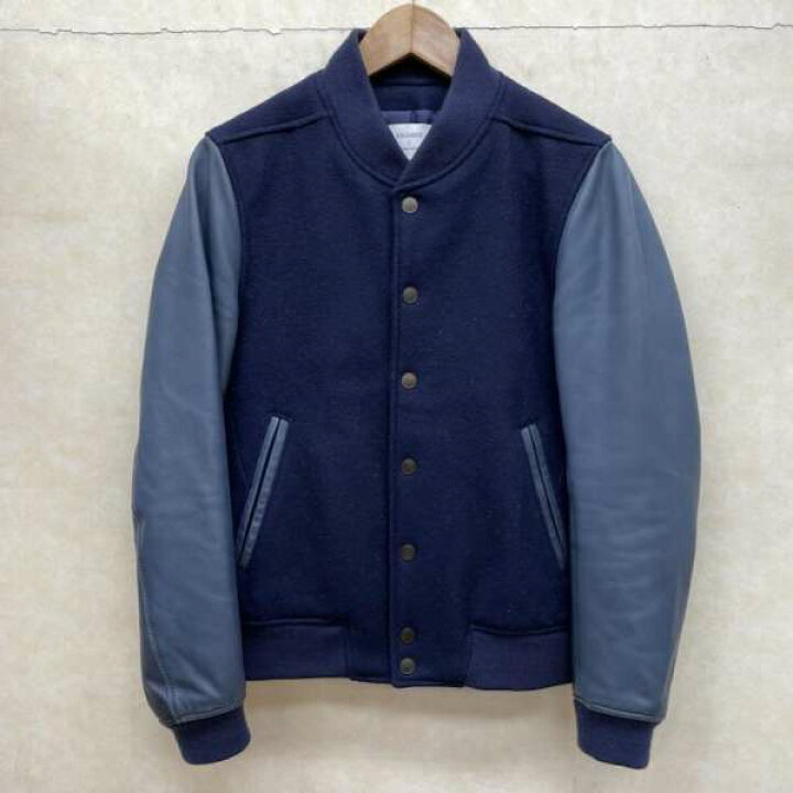 ジャケット ブルゾン STUDIOUS別注 WOOL BLOUSON 通販 STUDIOUS ストュディオス スタジャン レザー
