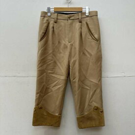 FACETASM ファセッタズム チノパン パンツ Pants, Trousers Chino Pants, Chinos ベロア 切替 ウール クロップド パンツ【USED】【古着】【中古】10072207