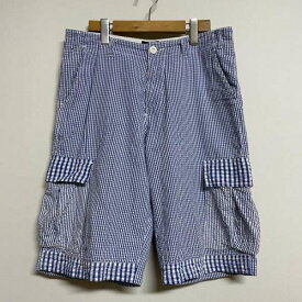 STUSSY ステューシー ショートパンツ パンツ Pants, Trousers Short Pants, Shorts STUSSY コットン リップル ギンガムチェック カーゴ ショートパンツ【USED】【古着】【中古】10073573