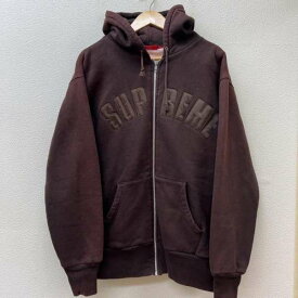 Supreme シュプリーム 長袖 パーカー Hooded Sweatshirt, Hoodie 初期 紙タグ アーチロゴ サーマル ジップアップパーカー Arc Logo Thermal Zip Up オールド【USED】【古着】【中古】10073575