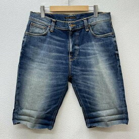 Nudie Jeans ヌーディージーンズ ショートパンツ パンツ Pants, Trousers Short Pants, Shorts BRUTE KNUT BLUE HIKE ストレッチ カットオフ デニム ハーフ 615【USED】【古着】【中古】10077456