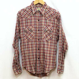 SUGAR CANE シュガーケーン 長袖 シャツ、ブラウス Shirt, Blouse チェック柄 ウェスタンシャツ M21074【USED】【古着】【中古】10077717