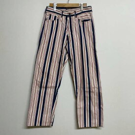 NEPENTHES ネペンテス デニム、ジーンズ パンツ Pants, Trousers Denim Pants, Jeans コットン ストレート ストライプ デニムパンツ【USED】【古着】【中古】10078574