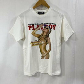 HYSTERIC GLAMOUR ヒステリックグラマー 半袖 Tシャツ T Shirt HYSTERIC GLAMOUR × PLAY BOY / プレイボーイコラボ / フォトTシャツ / タグ付き / XS【USED】【古着】【中古】10079874