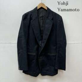 Yohji Yamamoto ヨウジヤマモト ジャケット、ブレザー ジャケット、上着 Jacket Y's 袖 レザー 切替 2B テーラード ジャケット【USED】【古着】【中古】10080092