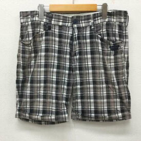 TMT Classic ティーエムティークラシック ショートパンツ パンツ Pants, Trousers Short Pants, Shorts TSP-S14CL01 チェック柄 ロゴ刺繍 ショートパンツ ゴルフショーツ 609【USED】【古着】【中古】10081760