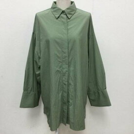 emmi エミ 長袖 シャツ、ブラウス Shirt, Blouse 13WFB224004 ワッシャー加工 デザインオーバーシャツ 長袖ブラウス 撥水加工 609【USED】【古着】【中古】10083401