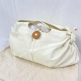 genten ゲンテン ハンドバッグ ハンドバッグ Hand Bag ハンドバッグ/LEATHER/レザー/ホワイト【USED】【古着】【中古】10085067