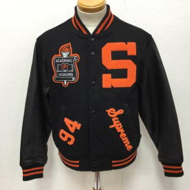 Supreme シュプリーム ジャンパー、ブルゾン ジャケット、上着 Jacket 19AW Team Varsity Jacket チーム バーシティ ジャケット キルティング裏地 袖レザースタジャン 全タグ付 609【USED】【古着】【中古】10085397