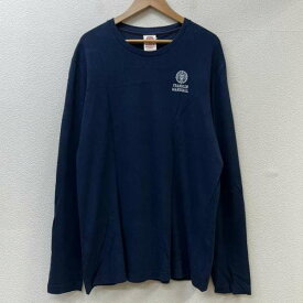 FRANKLIN&MARSHALL フランクリンマーシャル 長袖 Tシャツ T Shirt ビッグサイズ ロゴ プリント クルーネック ロンT【USED】【古着】【中古】10085768