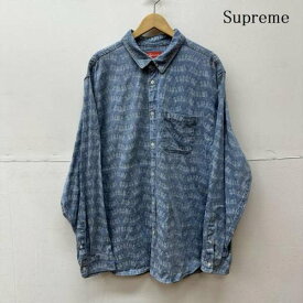Supreme シュプリーム 長袖 シャツ、ブラウス Shirt, Blouse 22SS Arc Jacquard Denim Shirt アーチロゴ ジャカード デニム シャツ【USED】【古着】【中古】10085848