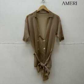 AMERI アメリ ジャンパー、ブルゾン ジャケット、上着 Jacket シースルー ジャケット 半袖 ブラウス【USED】【古着】【中古】10086501