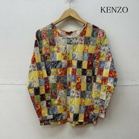 KENZO ケンゾー 長袖 カットソー Cut and Sewn ペイント 風 マーブル 長袖 カットソー【USED】【古着】【中古】10087902