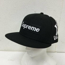 Supreme シュプリーム キャップ 帽子 Cap NEW ERA コラボ 21AW New York Yankees Box Log Cap 59FIFTY バックNYロゴ刺繍 サイズ 7/12 609【USED】【古着】【中古】10088172