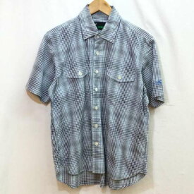 FAT エフエイティー 半袖 シャツ、ブラウス Shirt, Blouse カジュアル シャツ サイズTITCH（Mサイズ）ギンガムチェック【USED】【古着】【中古】10088733