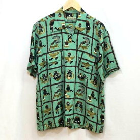 Pherrow's フェローズ 半袖 シャツ、ブラウス Shirt, Blouse アロハシャツ 総柄 開襟 レーヨン100％【USED】【古着】【中古】10089329