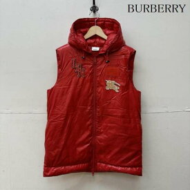 BURBERRY バーバリー ダウンベスト ジャケット、上着 Jacket RED POLYAMIDE VEST ワッペン ダウン ベスト【USED】【古着】【中古】10090923