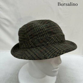 Borsalino ボルサリーノ ハット 帽子 Hat ウール ツイード ハット【USED】【古着】【中古】10090987