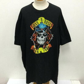 USED 古着 半袖 Tシャツ T Shirt Brauado GUNS N' ROSES ガンズ アンド ローゼズ スカルプリント バンドTシャツ サイズ表記 US 5L ビッグサイズ 609【USED】【古着】【中古】10091164