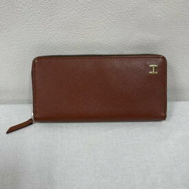 TOMMY HILFIGER トミーヒルフィガー 長財布 財布 Wallet Long Wallet トミーヒルフィガー TOMMY HILFIGER レザーウォレット 長財布 brown【USED】【古着】【中古】10093091