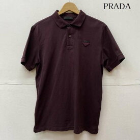 PRADA プラダ 半袖 ポロシャツ Polo Shirt UJN444 PIQUET エンブレム ロゴ 半袖 ポロシャツ【USED】【古着】【中古】10093159