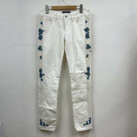 RALPHLAUREN ラルフローレン ワークパンツ、ペインターパンツ パンツ Pants, Trousers Work Pants, Cargo Pants, Painter's Pants テーパード パンツ ストレート ジップフライ ビーズ 刺繍 花模様 ステッチ【USED】【古着】【中古】10093231