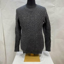 LOUNGE LIZARD ラウンジリザード 長袖 ニット、セーター Knit, Sweater Lounge Lizard / ロングスリーブウールセーター / ケーブルニット / WOOL 100% / 無地 / GRY / 1【USED】【古着】【中古】10093631