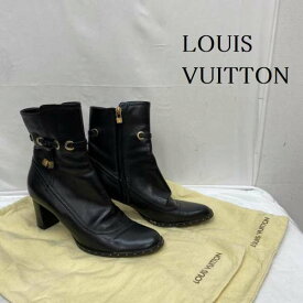 LOUIS VUITTON ルイヴィトン ショートブーツ ブーツ Boots Short Boots ヒール ショート ブーツ ゴールド金具 MA0044 37 1/2【USED】【古着】【中古】10094161