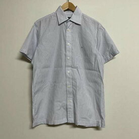 Burberry London バーバリーロンドン 半袖 シャツ、ブラウス Shirt, Blouse Burberry London ストライプ 半袖 スクエアカット ワイシャツ BBW65-848-25【USED】【古着】【中古】10095723