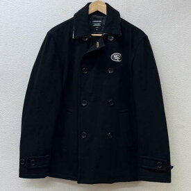 MACKDADDY マックダディー ピーコート コート Coat MDJK-1326 襟裏レオパード ロゴ 刺繍 ウール ピー【USED】【古着】【中古】10096311