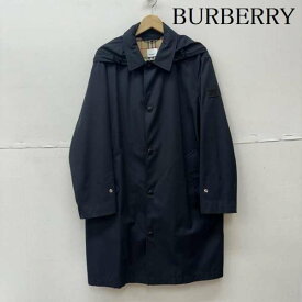 BURBERRY バーバリー コート一般 コート Coat 8031570 フード ノバチェック ステンカラー コート ラバー ロゴ【USED】【古着】【中古】10096437