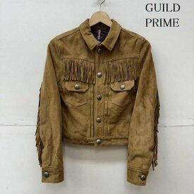 GUILD PRIME ギルドプライム レザージャケット ジャケット、上着 Jacket ゴートレザー フリンジ ジャケット コンチョ ボタン【USED】【古着】【中古】10096566