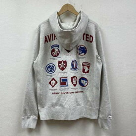 AVIREX アヴィレックス 長袖 パーカー Hooded Sweatshirt, Hoodie 6163490 AIR CORPS CUSTOM SWEAT PARKA エアコープス カスタム【USED】【古着】【中古】10096819