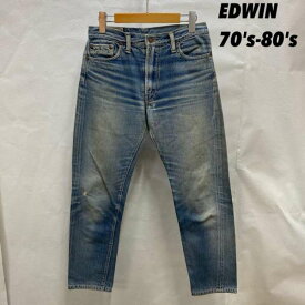 EDWIN エドウィン デニム、ジーンズ パンツ Pants, Trousers Denim Pants, Jeans EDWIN 70's～80's 70年代 80年代 ヴィンテージデニム vintage ジッパーフライ W30【USED】【古着】【中古】10097145
