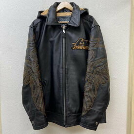 AVIREX アヴィレックス レザージャケット ジャケット、上着 Jacket Pro Racing フード付き レザー ライダースジャケット【USED】【古着】【中古】10098621