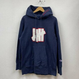 UNDEFEATED アンディフィーテッド 長袖 パーカー Hooded Sweatshirt, Hoodie Champion パーカー スウェット トレーナー フロント ロゴ 刺繍 裏起毛【USED】【古着】【中古】10098701