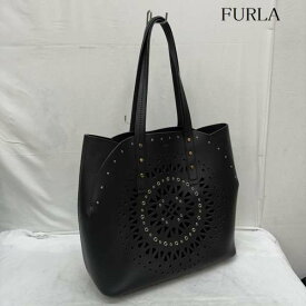 FURLA フルラ トートバッグ トートバッグ Tote Bag パンチング スタッズ レザー トートバッグ A4【USED】【古着】【中古】10098743