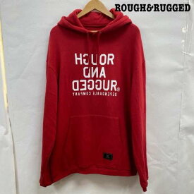 ROUGH and RUGGED ラフアンドラゲッド 長袖 パーカー Hooded Sweatshirt, Hoodie ROUGH AND RUGGED 2021AW CHAMP HOODIE RR21-10-T02 RED 3【USED】【古着】【中古】10099304