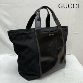 GUCCI グッチ トートバッグ トートバッグ Tote Bag 019 2855 0530 ナイロン キャンバス パテント レザー トートバッグ【USED】【古着】【中古】10099479