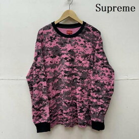 Supreme シュプリーム 長袖 Tシャツ T Shirt 17SS L/S Pocket Tee PINK DIGI CAMO デジカモ ロンT【USED】【古着】【中古】10099733