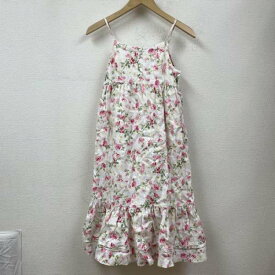 POLO RALPH LAUREN ポロラルフローレン ロングスカート ワンピース One-Piece Long Skirt ワンピース キャミワンピ チュニック 総柄 花柄 肩ひも サイドジップ フレア 313838968001 サイズ10【USED】【古着】【中古】10099802